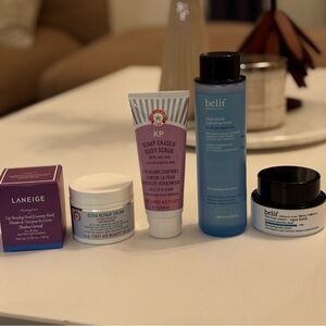 Unopened First Aid Beauty, Laneige, Belif skincare bundle (3 full size!)
